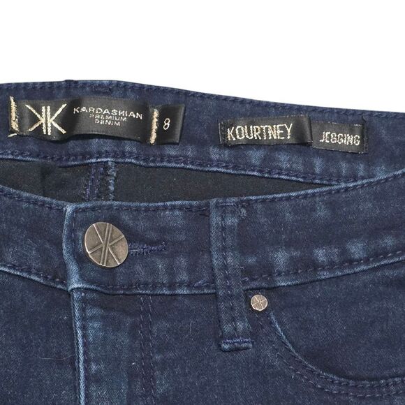 Kardashian Kollection Dark Wash Jeggings - Picture 4 of 5